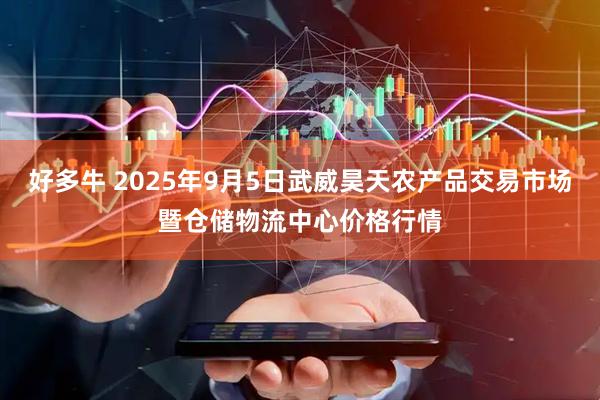 好多牛 2025年9月5日武威昊天农产品交易市场暨仓储物流中心价格行情