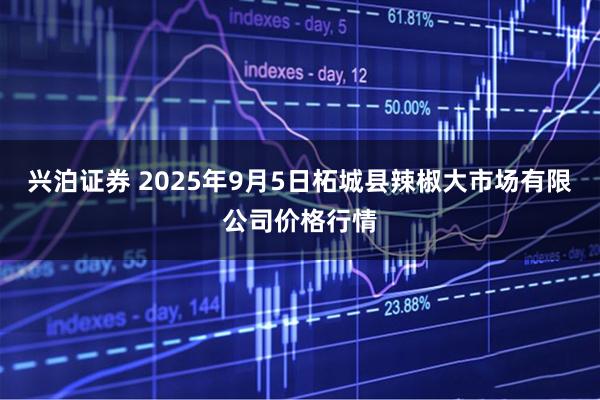 兴泊证券 2025年9月5日柘城县辣椒大市场有限公司价格行情