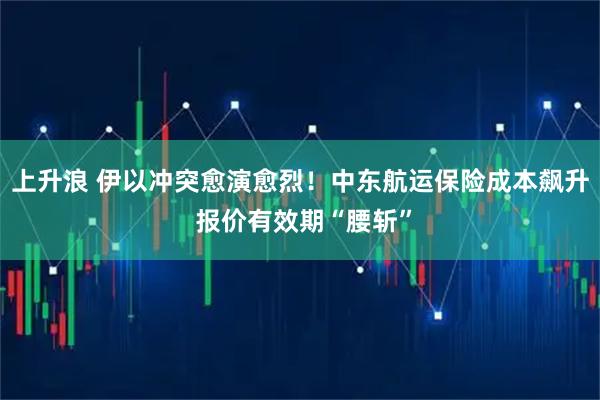 上升浪 伊以冲突愈演愈烈！中东航运保险成本飙升 报价有效期“腰斩”
