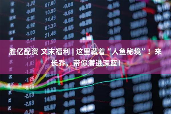 胜亿配资 文末福利 | 这里藏着“人鱼秘境”！来长乔，带你潜进深蓝！