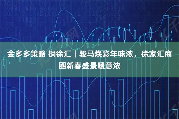 金多多策略 探徐汇｜骏马焕彩年味浓，徐家汇商圈新春盛景暖意浓