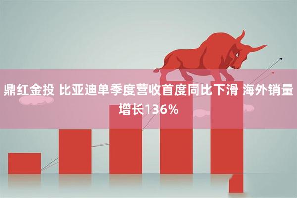 鼎红金投 比亚迪单季度营收首度同比下滑 海外销量增长136%